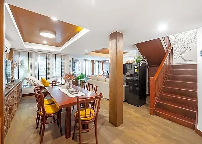 Miq Rama9 _villa 3br In City/jodd Fair/mrt/65”tv 2*