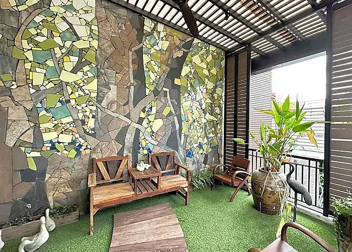 酒店 Miq Rama9 _villa 3br In City/jodd Fair/mrt/65”tv